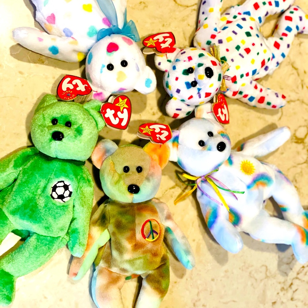 Beanie Babies Bears Lot of 5 🥰😄